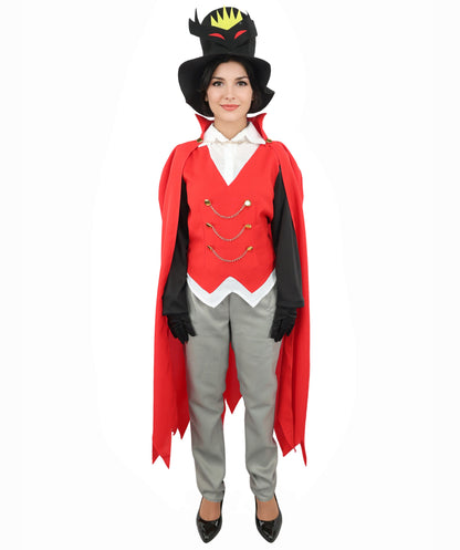 Anime Owl Sorceress Cosplay Costume | Women’s Fantasy-Inspired Cloak, Top & Pants Set | Halloween Outfit for Conventions, Stage & Parties