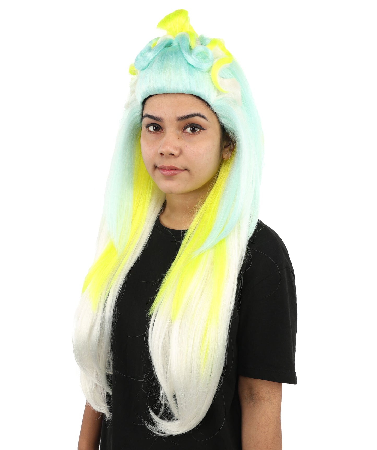 Heroine-Inspired Drag Queen Wig | Custom Styled Extra Long Wig for Women | Adjustable Cap for Halloween, Cosplay, Stage & Roleplay