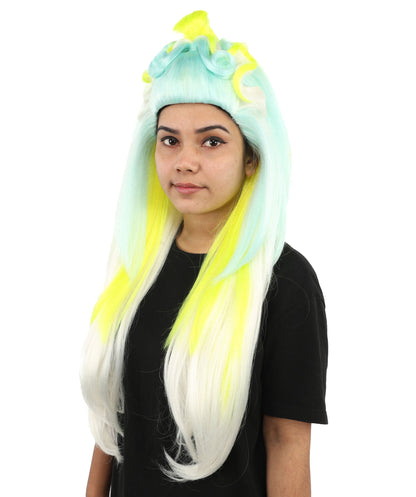 Heroine-Inspired Drag Queen Wig | Custom Styled Extra Long Wig for Women | Adjustable Cap for Halloween, Cosplay, Stage & Roleplay
