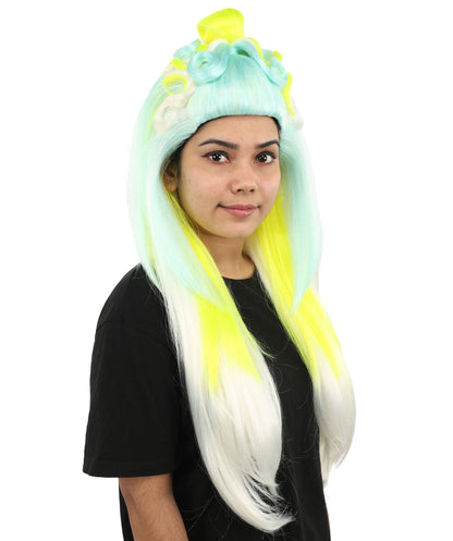 Heroine-Inspired Drag Queen Wig | Custom Styled Extra Long Wig for Women | Adjustable Cap for Halloween, Cosplay, Stage & Roleplay