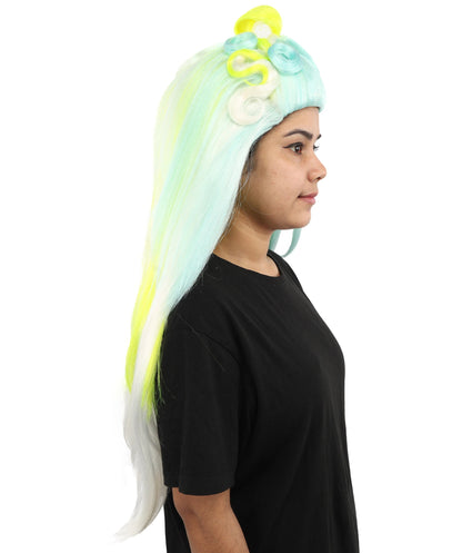 Heroine-Inspired Drag Queen Wig | Custom Styled Extra Long Wig for Women | Adjustable Cap for Halloween, Cosplay, Stage & Roleplay