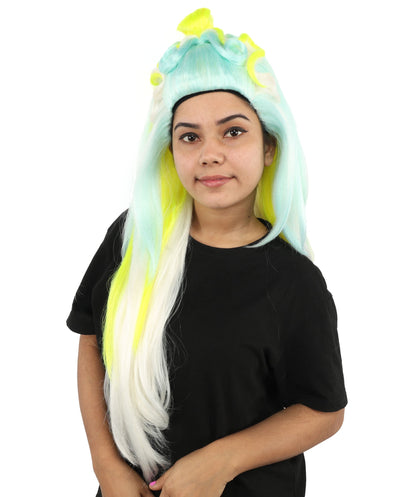 Heroine-Inspired Drag Queen Wig | Custom Styled Extra Long Wig for Women | Adjustable Cap for Halloween, Cosplay, Stage & Roleplay