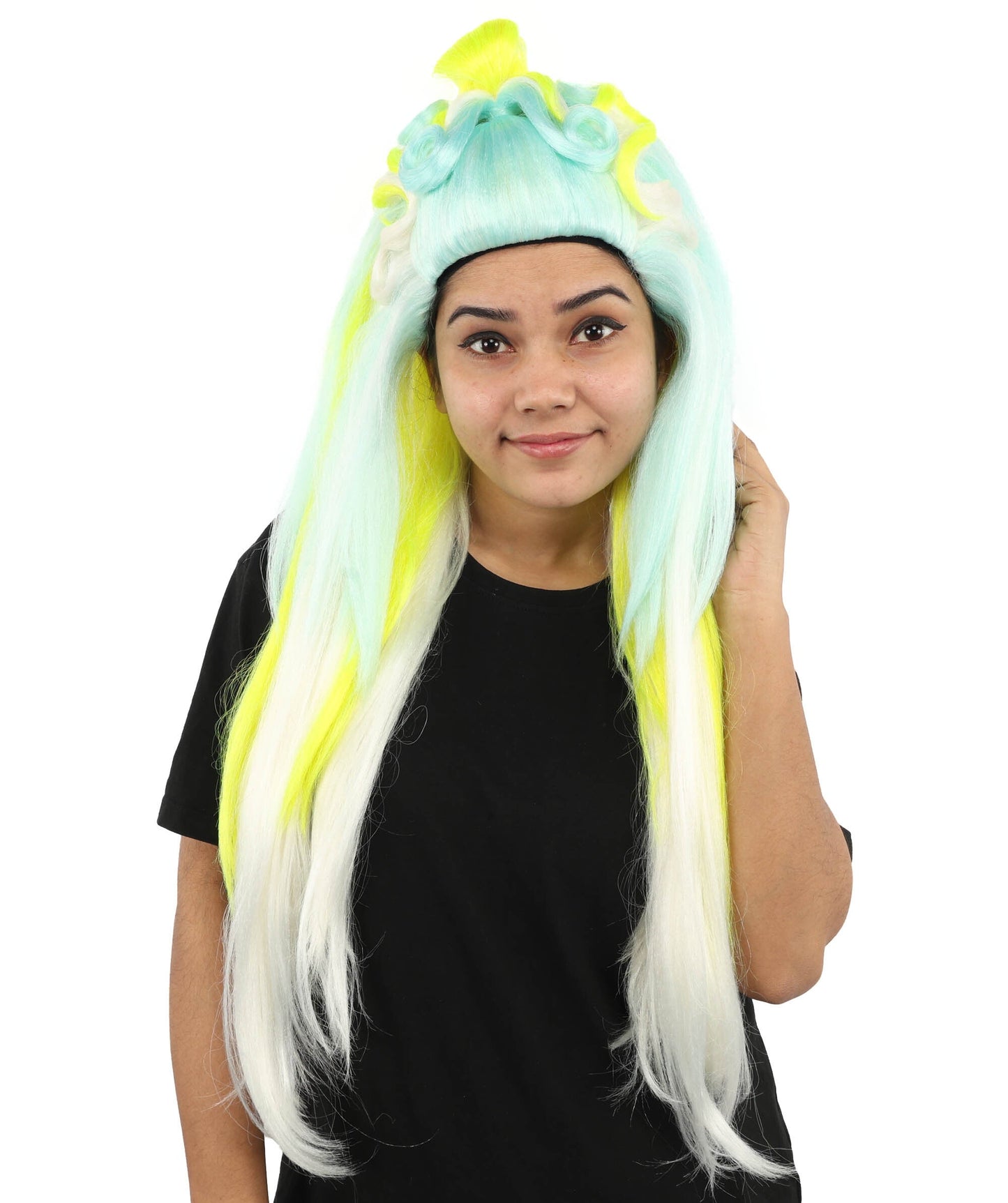 Heroine-Inspired Drag Queen Wig | Custom Styled Extra Long Wig for Women | Adjustable Cap for Halloween, Cosplay, Stage & Roleplay