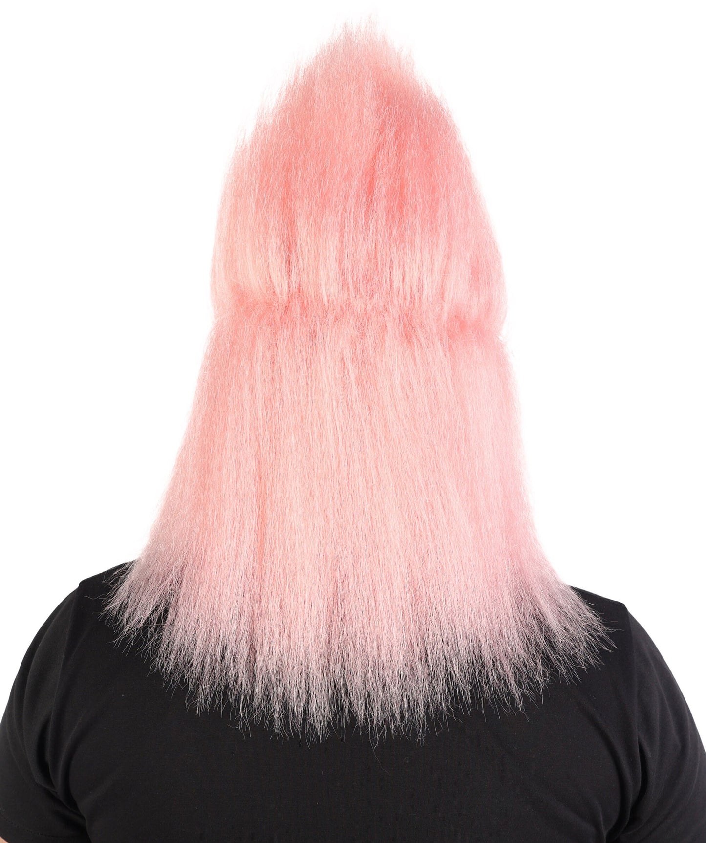 Adult Men’s Pink Monster Wig with Beard and Eyebrows | Hairpiece with Fake Facial Accessories | Ideal for Halloween, Cosplay & Parties