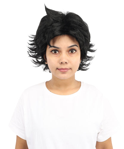 Women’s Medium Black Character Wig | Straight Bob Hair with Capless Cap Design | Ideal for Halloween, Parties & Events