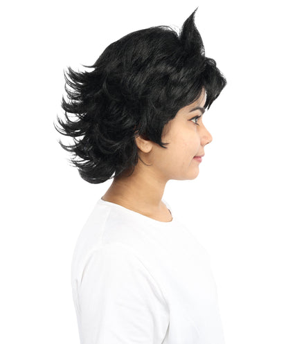 Women’s Medium Black Character Wig | Straight Bob Hair with Capless Cap Design | Ideal for Halloween, Parties & Events