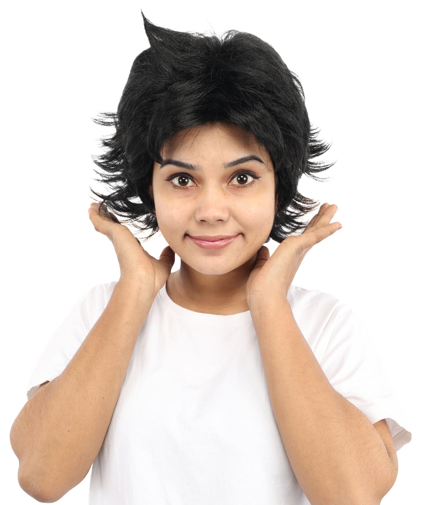 Women’s Medium Black Character Wig | Straight Bob Hair with Capless Cap Design | Ideal for Halloween, Parties & Events