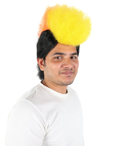 Men’s German Flag Mohawk Wig – Multicolor Spiky Hair | Accessory for Sports, Parties & Events
