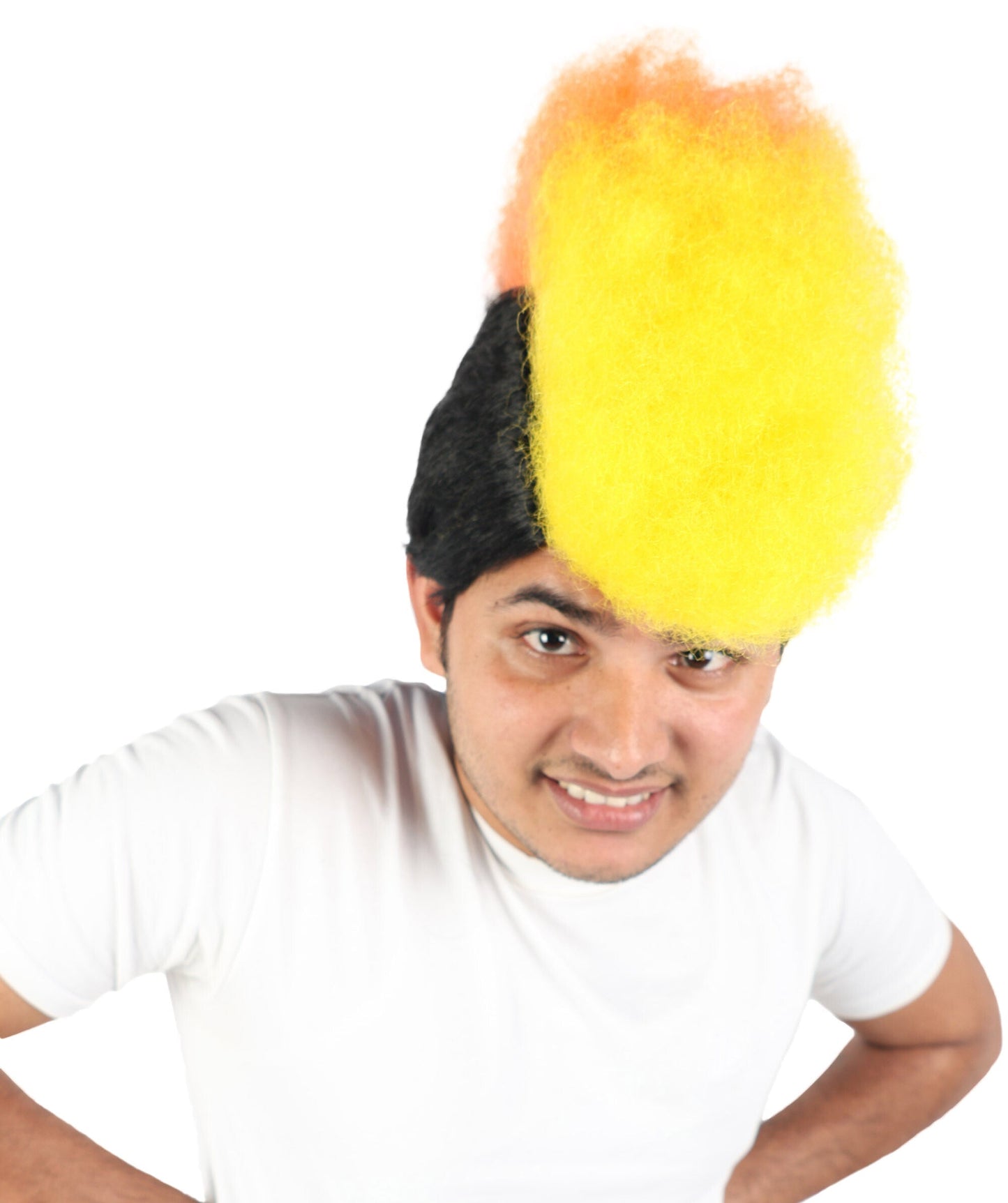 Men’s German Flag Mohawk Wig – Multicolor Spiky Hair | Accessory for Sports, Parties & Events