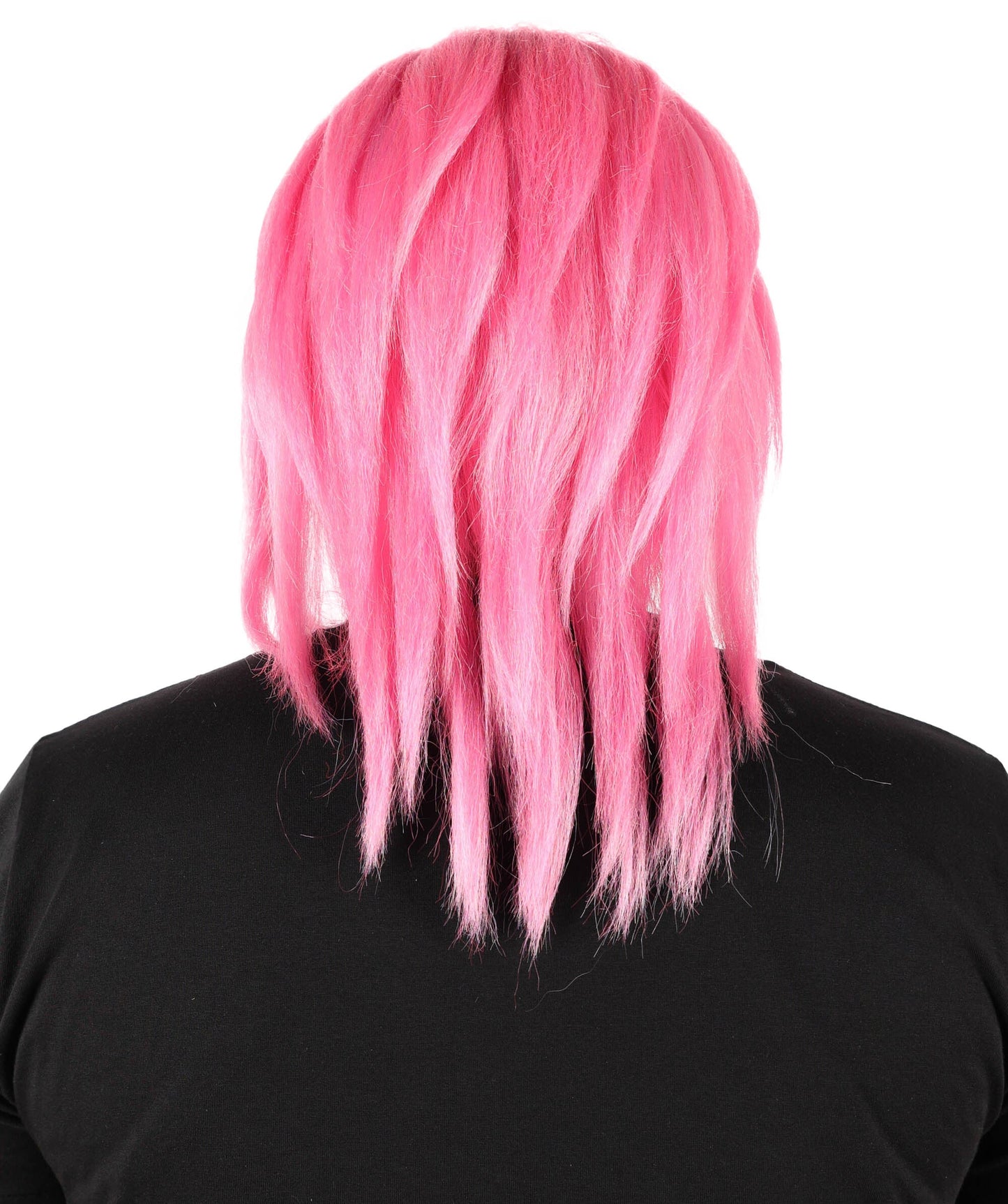 Men’s Fantasy Pink Straight Anime Wig | Long Cosplay Hair for Adults | Ideal for Halloween and Cosplay
