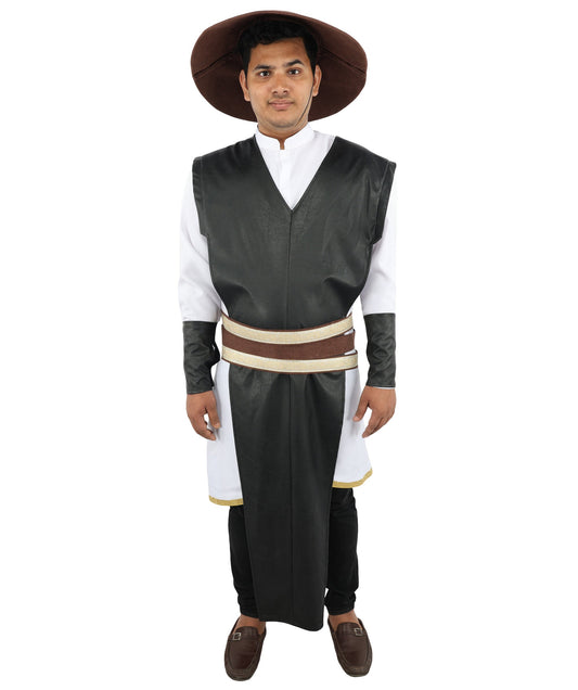 Adult Men's Thunder God Costume Set | Martial Arts Lightning Warrior Multicolor Outfit | Halloween Fighting Game Cosplay Stage Performance Wardrobe Piece