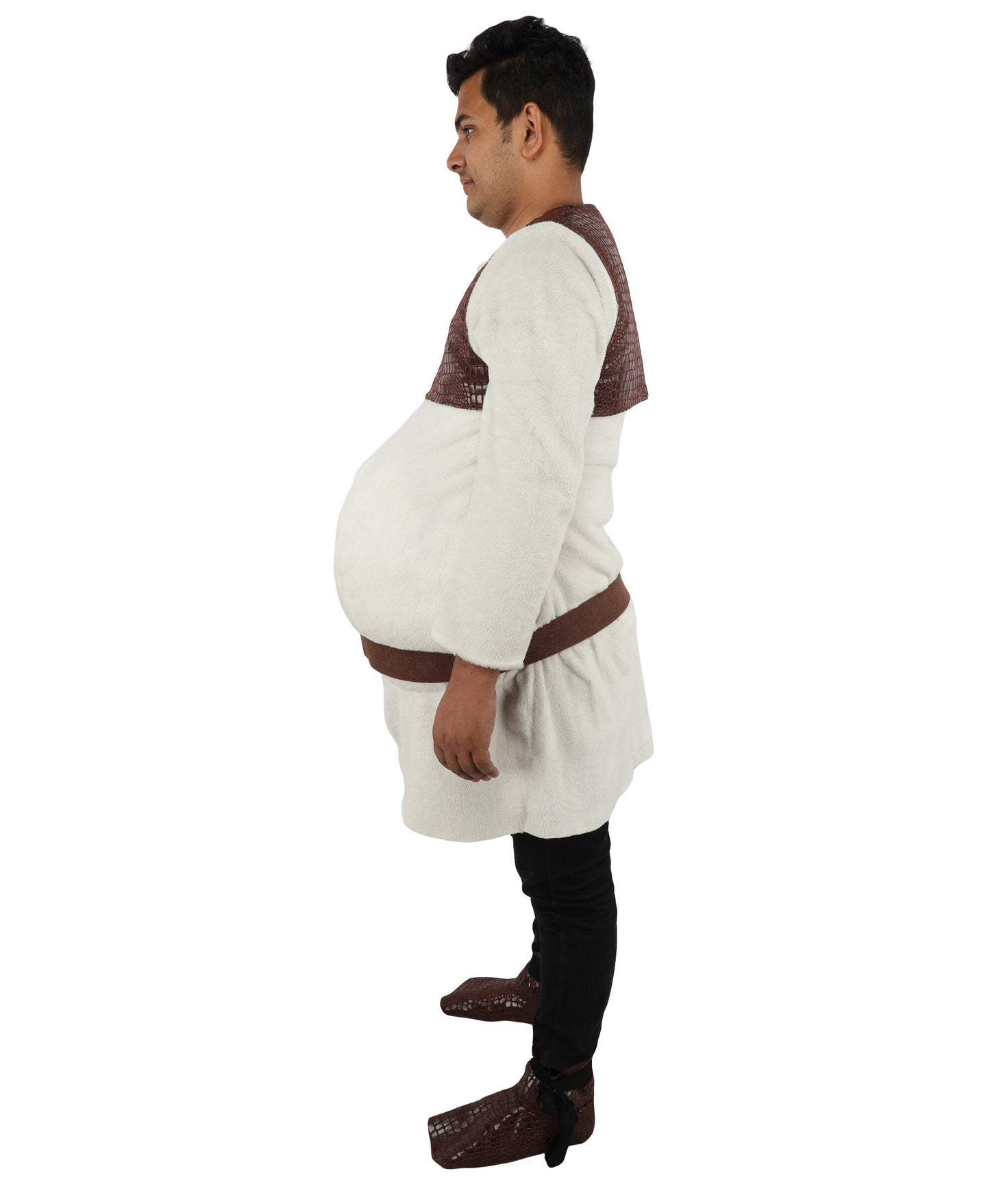 Adult Fairytale Ogre Costume | White and Brown Medieval Character Outfit | Ideal for Halloween, Cosplay and Themed Parties