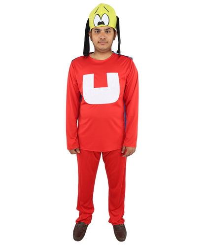 Men’s Multicolor Superhero Costume | Outfit with Cape and Cap | Ideal for Halloween, Cosplay & Parties