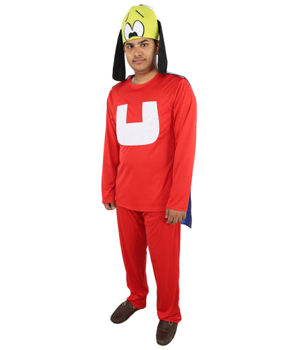 Men’s Multicolor Superhero Costume | Outfit with Cape and Cap | Ideal for Halloween, Cosplay & Parties