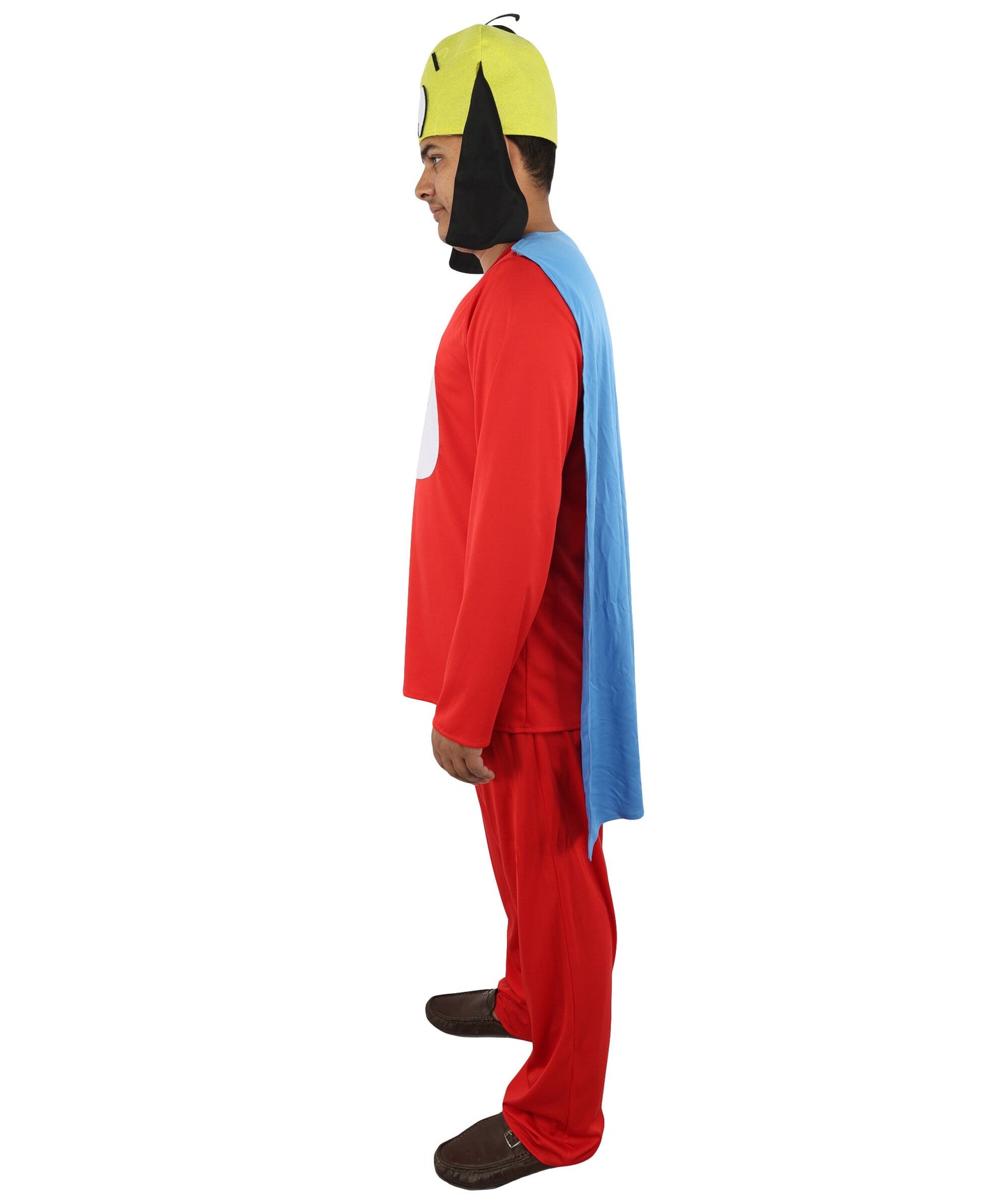 Men’s Multicolor Superhero Costume | Outfit with Cape and Cap | Ideal for Halloween, Cosplay & Parties