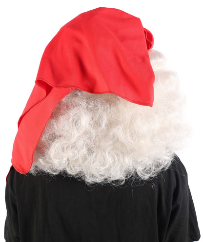 Women’s Pop Diva Inspired White Wig With Red Scarf | Sleek Shoulder-Length White Hairstyle | Synthetic  Hair for Cosplay, Halloween, Stage & Themed Parties