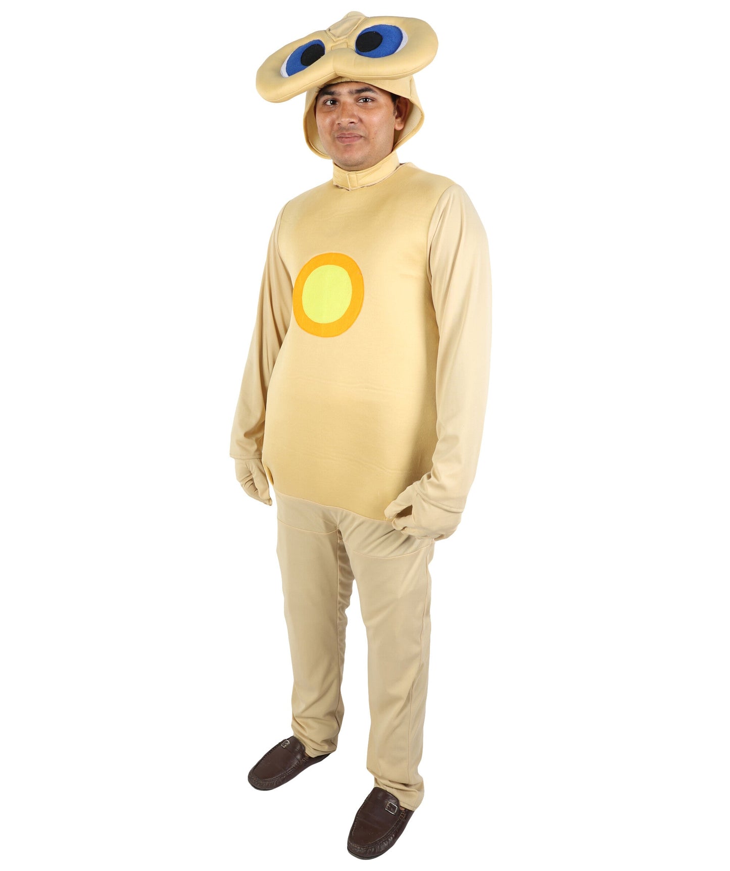 Friendly Alien Costume for Adults | Blonde Bodysuit with Alien Headpiece | Sci-Fi Inspired Outfit for Halloween, Cosplay, Parties & Roleplay