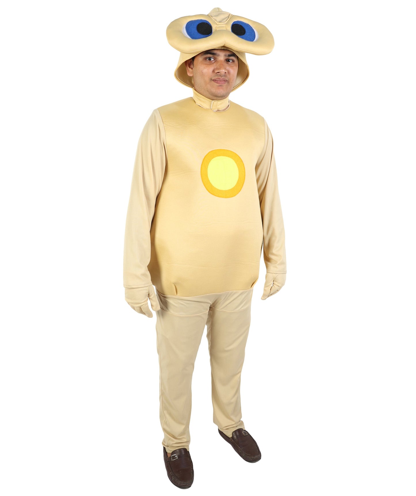 Friendly Alien Costume for Adults | Blonde Bodysuit with Alien Headpiece | Sci-Fi Inspired Outfit for Halloween, Cosplay, Parties & Roleplay