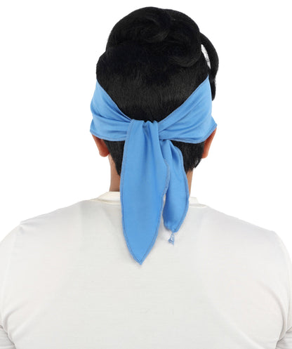 Adult Men's Medium Black Wig & Mustache Set | Flame-Retardant Synthetic Fiber With Capless Cap | Ideal For Theater, Halloween And Cosplay