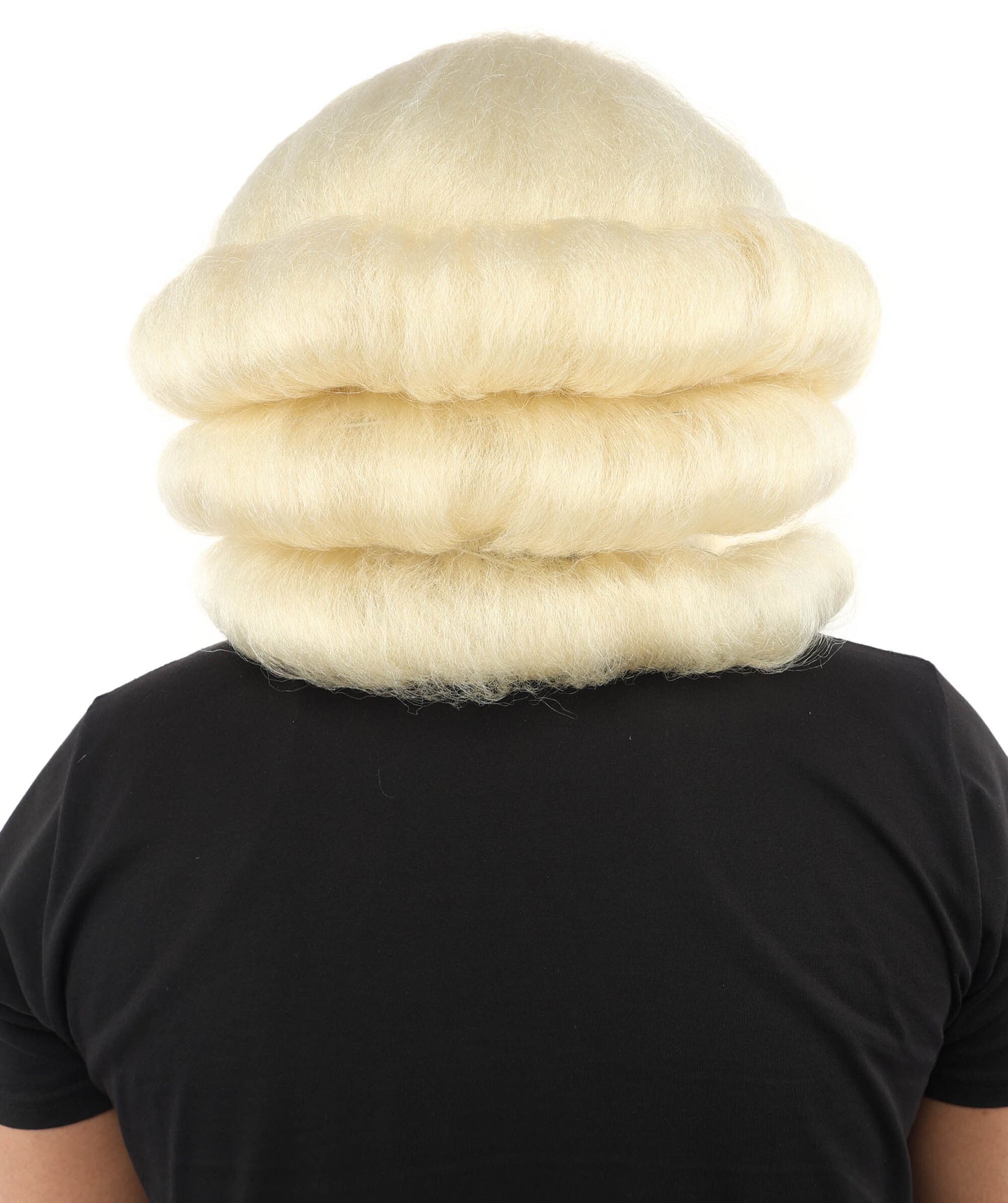 Adult Men’s Anime Series Baroque Blonde Wig | Curled Powdered Court Hairpiece | Ideal for Historical Event and Cosplay