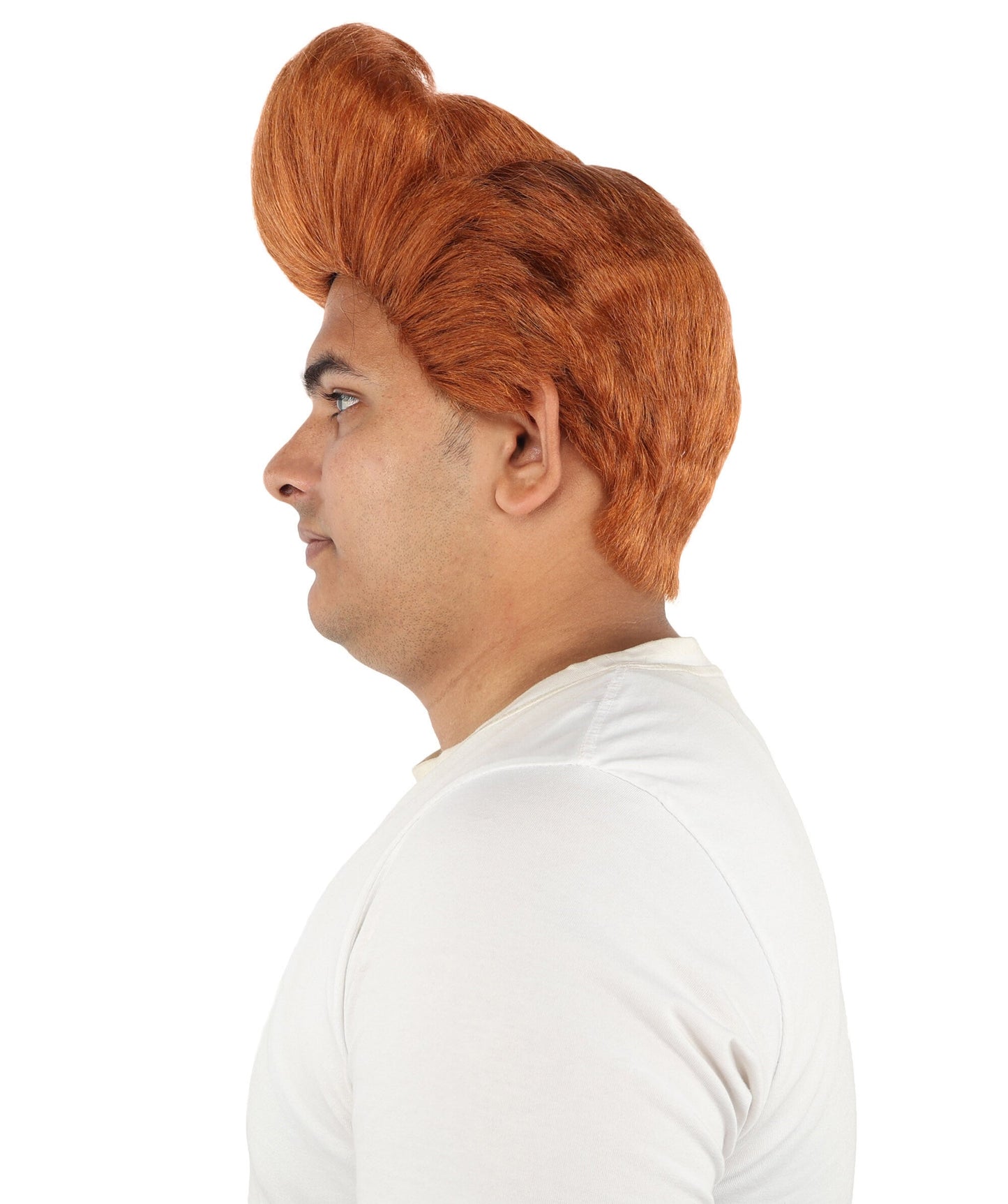 Adult Men's Skyward Spiky Wig | Auburn Brown with Breathable Cap | Ideal for Halloween, Cosplay, Theater And Themed Parties