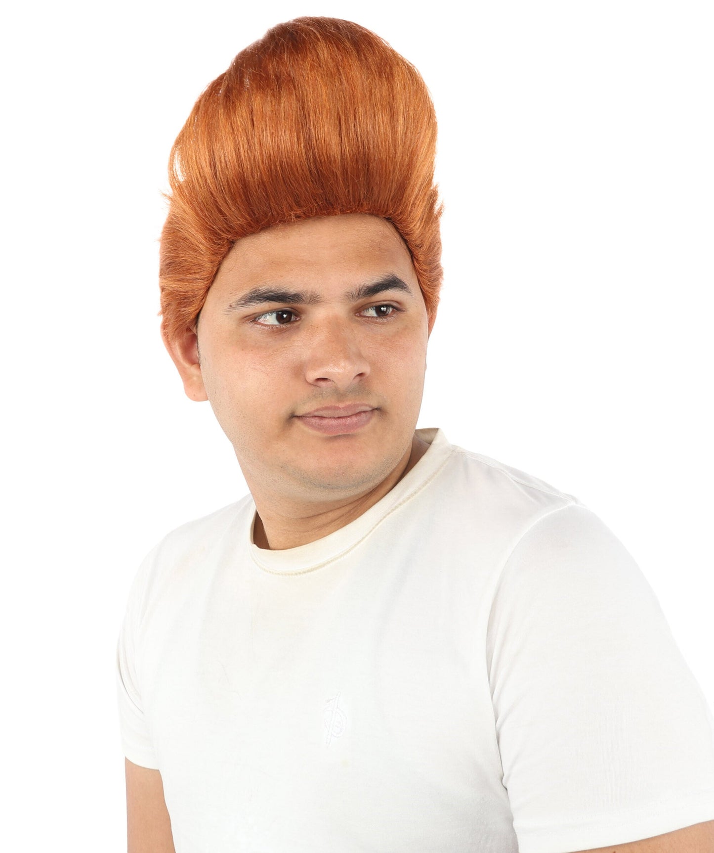 Adult Men's Skyward Spiky Wig | Auburn Brown with Breathable Cap | Ideal for Halloween, Cosplay, Theater And Themed Parties