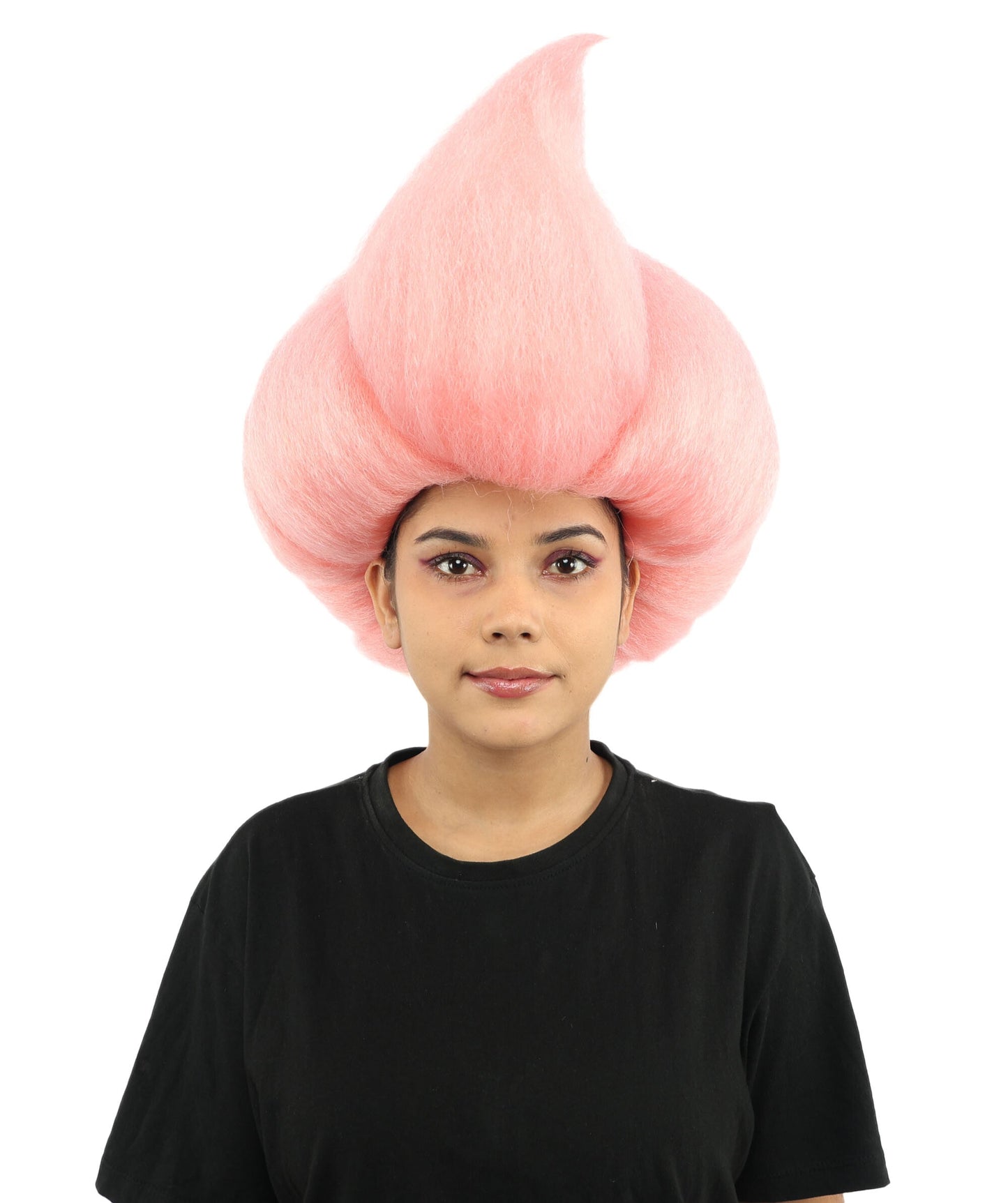 Adult Women’s Short Pink Spiky Wig | Dramatic Swept Volume | Ideal for Halloween Cosplay and Themed Party