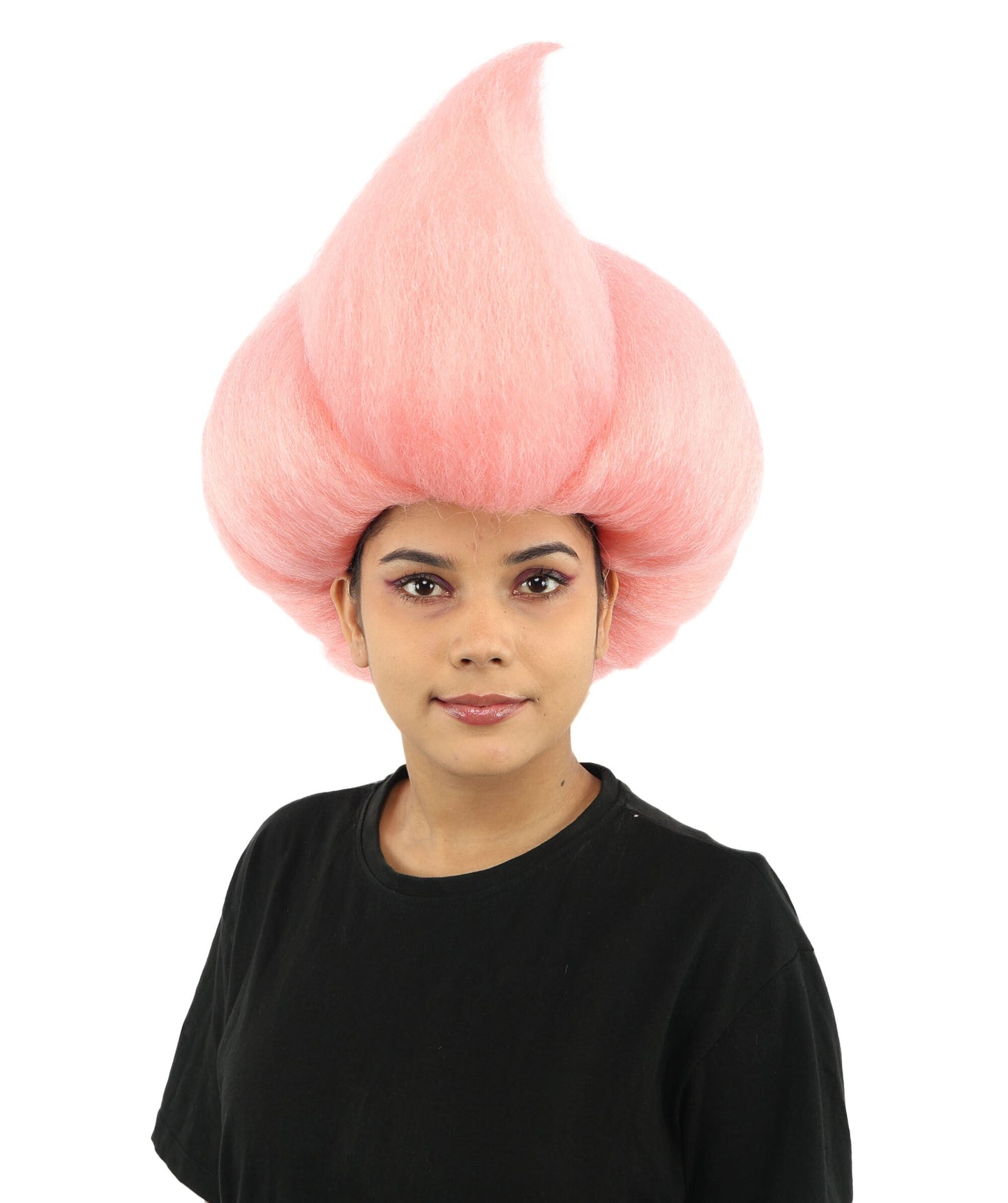 Adult Women’s Short Pink Spiky Wig | Dramatic Swept Volume | Ideal for Halloween Cosplay and Themed Party