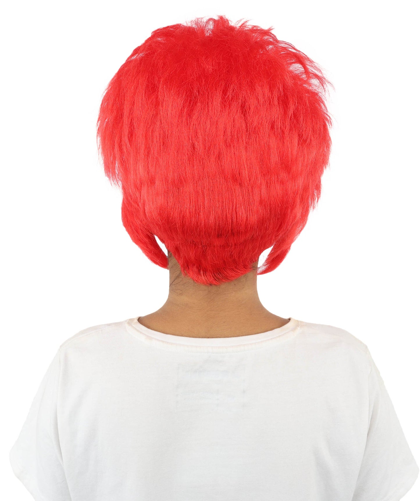 Adult Women’s Voluminous Red & Black Fantasy Medium Wig | Sculpted Pixie Style with Breathable Cap | Ideal for Halloween, Cosplay & Theme Events