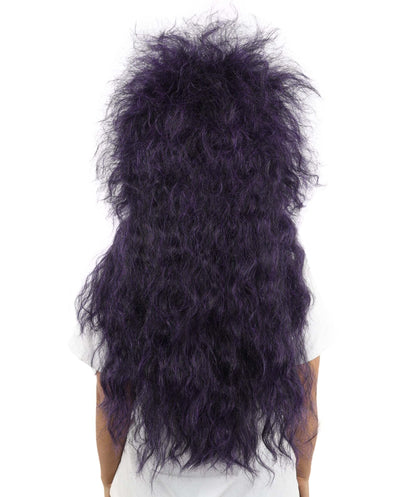 Adult Women’s Glam Rock Multicolor Wig | Extra Long Voluminous Hair with Wild Layered Texture | Dramatic Hairpiece for Halloween, Cosplay & Theme Events