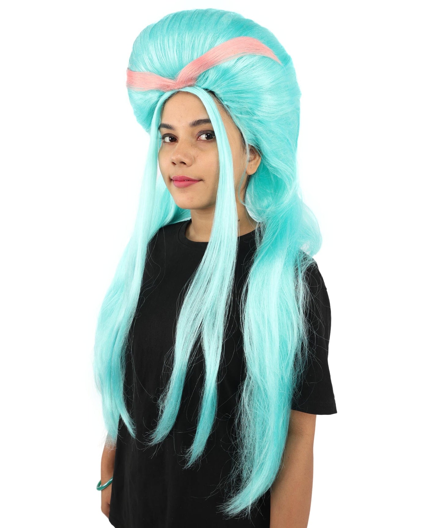 Adult Women’s Fantasy Aqua Blue Wig | Extra Long Flowing Hair with Ocean-Inspired Style | Colorful for Cosplay, Halloween, Parties, and Theme Events