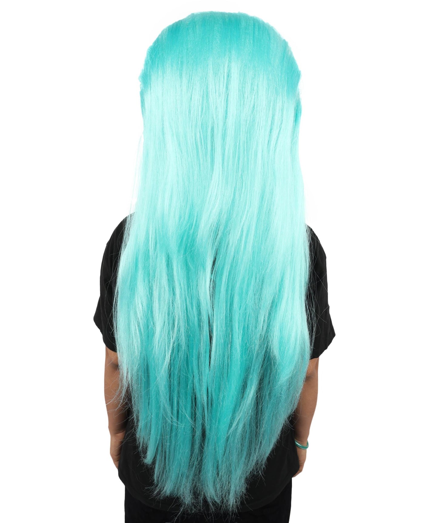 Adult Women’s Fantasy Aqua Blue Wig | Extra Long Flowing Hair with Ocean-Inspired Style | Colorful for Cosplay, Halloween, Parties, and Theme Events
