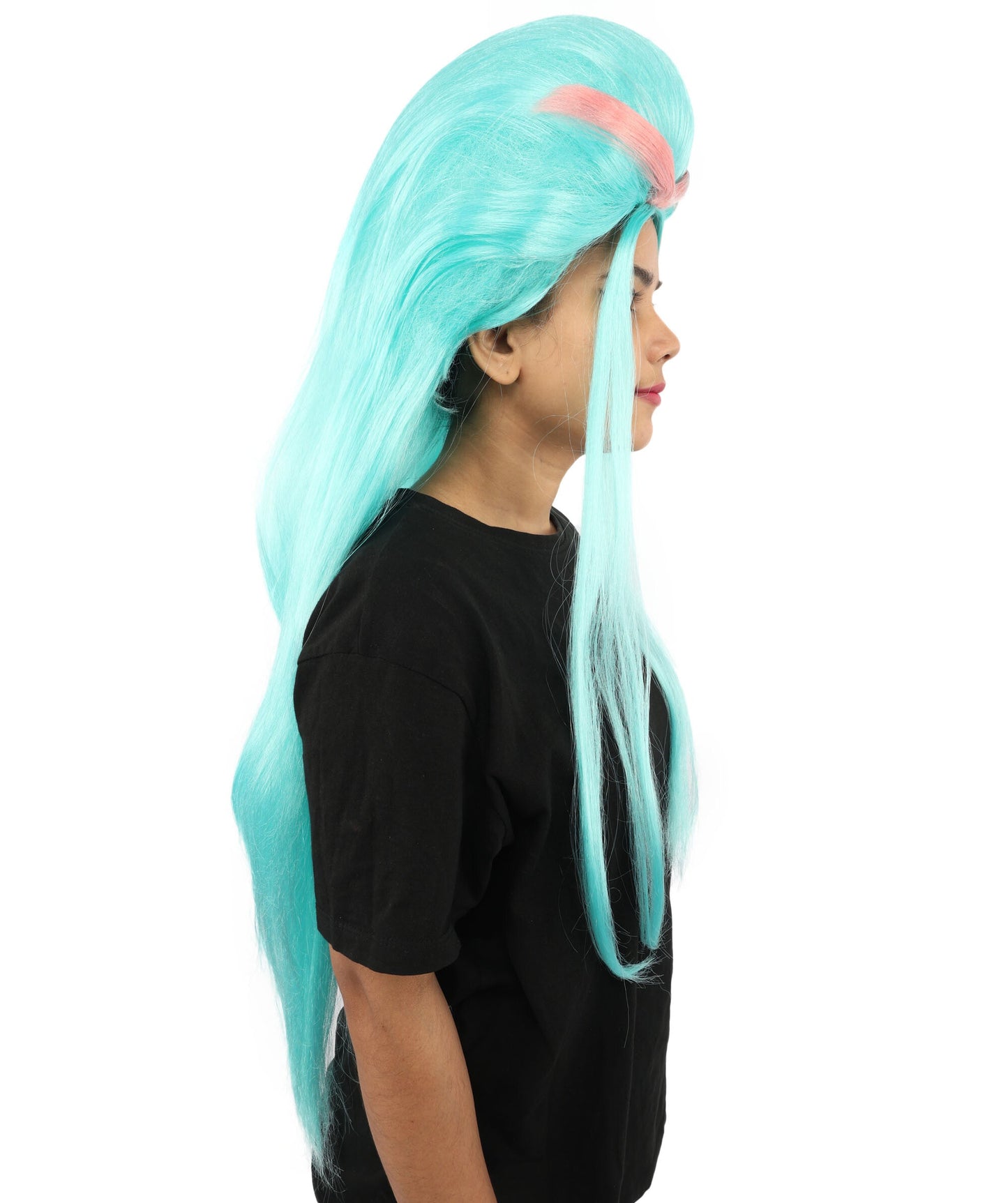 Adult Women’s Fantasy Aqua Blue Wig | Extra Long Flowing Hair with Ocean-Inspired Style | Colorful for Cosplay, Halloween, Parties, and Theme Events
