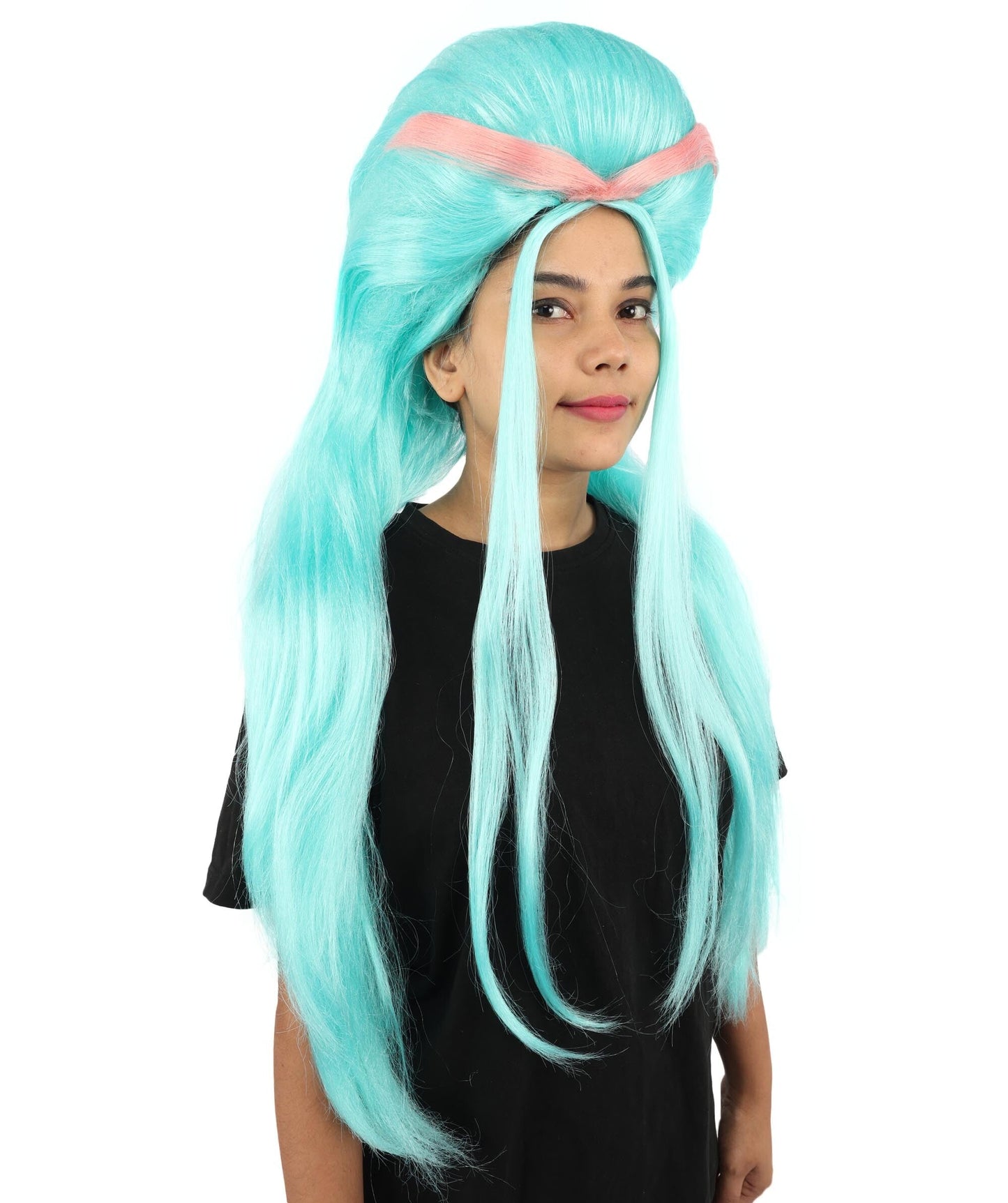 Adult Women’s Fantasy Aqua Blue Wig | Extra Long Flowing Hair with Ocean-Inspired Style | Colorful for Cosplay, Halloween, Parties, and Theme Events