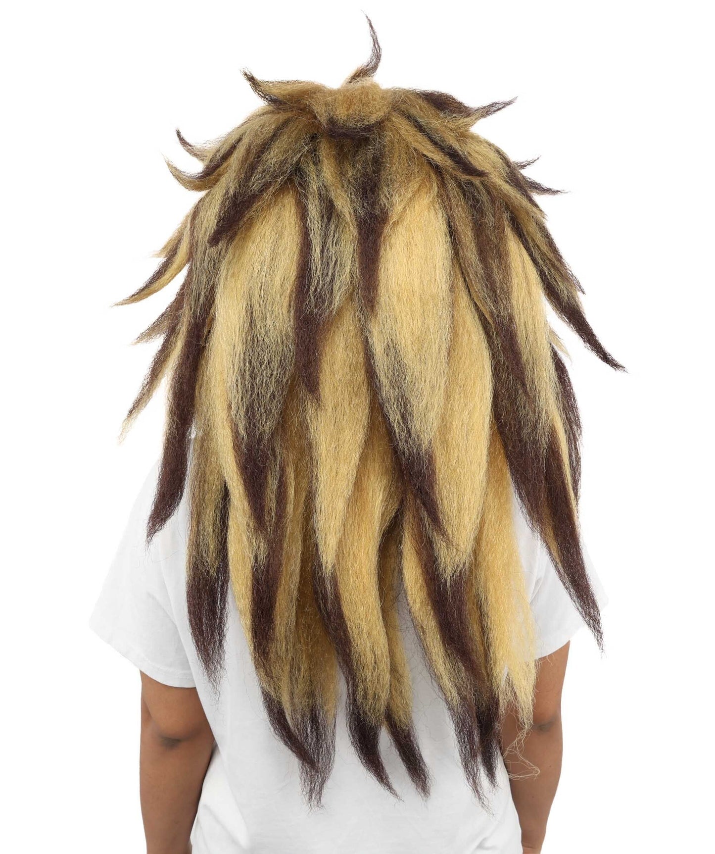 Adult Voluminous Multicolor Spiky Straight Wig | Extra Long Layered Hair with Feathered Spike Style | Ideal for Halloween, Cosplay & Theme Events