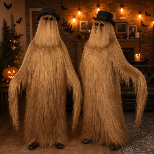 HPO Cousin Dapper Creature Brown Hair Teen 60" & Adult 71" Costume Bundle Set