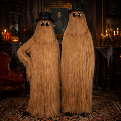 HPO Cousin Dapper Creature Brown Hair Teen 60" & Adult 71" Costume Bundle Set