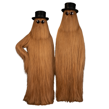 HPO Cousin Dapper Creature Brown Hair Teen 60" & Adult 71" Costume Bundle Set