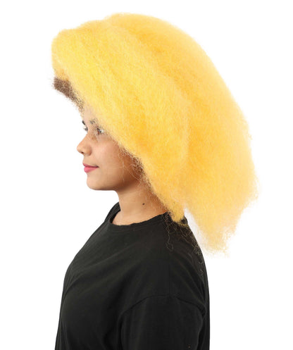 Adult Tangerine Orange Afro Wig | Fluffy Short Hair with High Volume Rounded Style | Ideal for Halloween, Cosplay & Theme Events