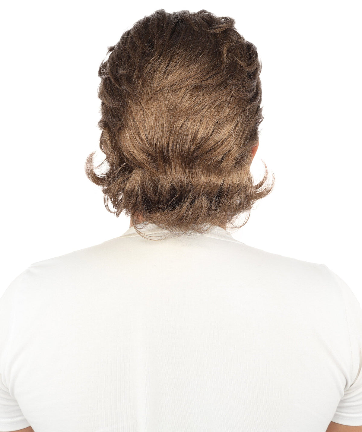 Adult Men's Feathered Layer Wig | Chestnut Brown Hairpiece with Breathable Cap| Ideal for Halloween, Cosplay, Theater, Drag And Themed Parties