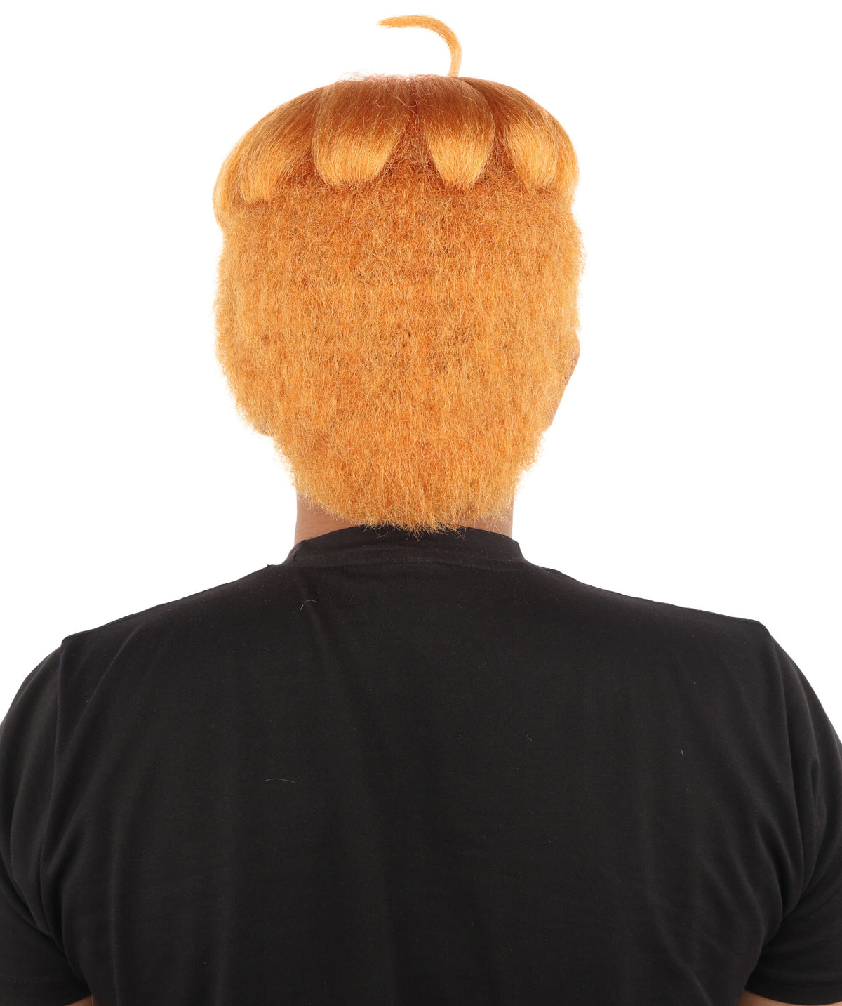 Adult Men’s Orange Medium Bowl Cut Wig | Animated Character-Inspired Hairpiece | Ideal for Halloween Cosplay and Themed Events