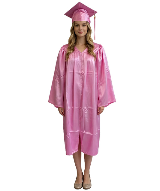 Unisex Graduation Costume | Multiple Color Options, Gown With Graduation Hat | Ideal for Graduation Ceremony & Fancy Dress or Cosplay