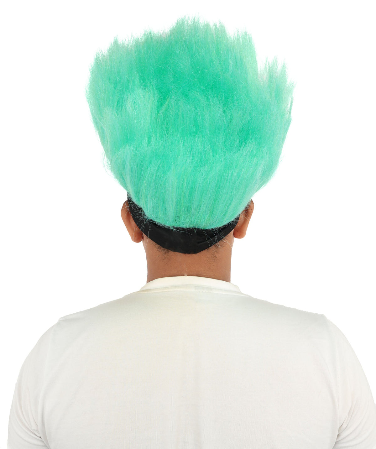 HPO Green Troll Wig & Headband Synthetic Costume Hairpiece for Adult - Neon Green Spiked Hairpiece with Black Headband Creating Fun Costume Look for Parties Festivals Cosplay & Themed Events