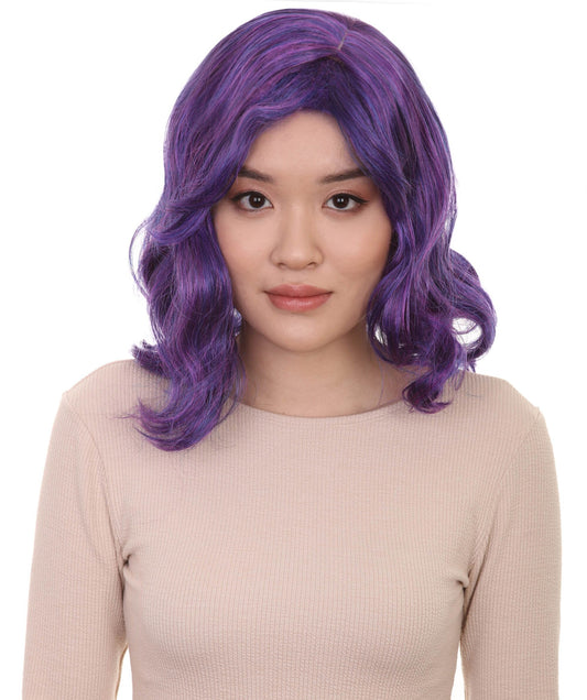  Purple Black Sexy Cosplay Party Halloween Wig