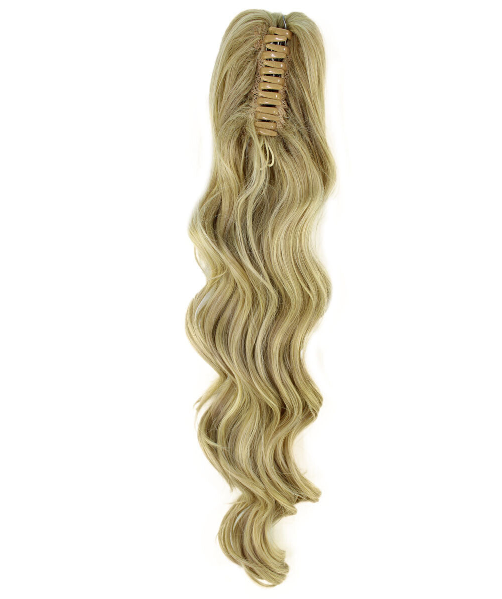 Styless Wavy Blonde High Heat Jaw Clip Synthetic Ponytail Extension (19.5 in)