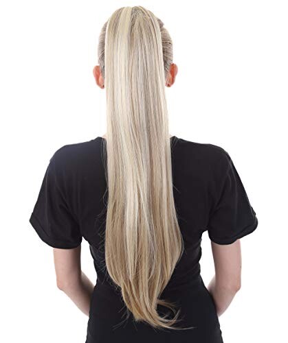 Light Blonde  Straight High Heat Jaw Clip Extension