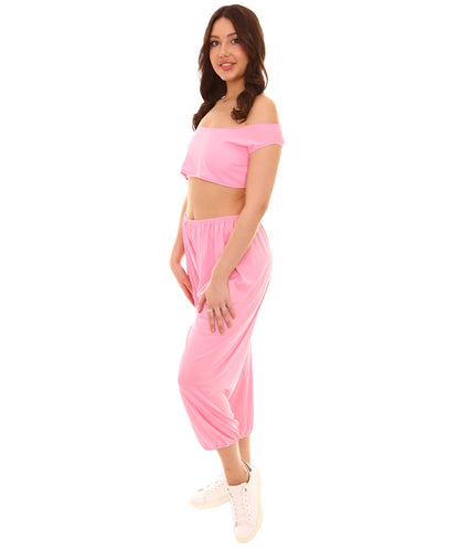 Women's Belly Dance 3 Pc Arbian Costume | Pink Fancy costume