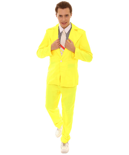 Yellow halloween costume suit