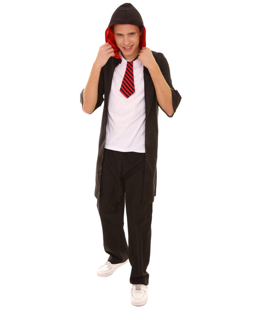 Men's Costume for Fancy Wizard Fancy Costume, Black Halloween Costume