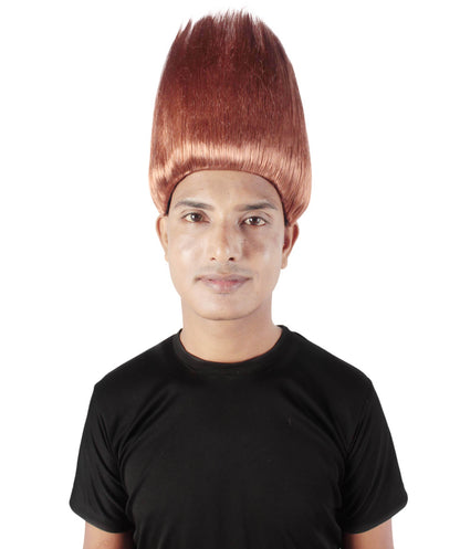 Adult Unisex Halloween Troll wig || Auburn Brown